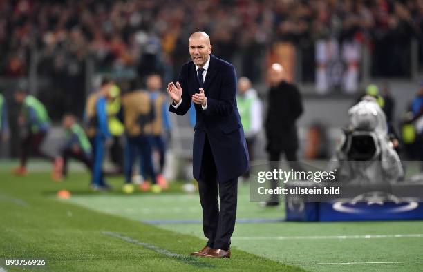 Rom - Real Madrid Trainer Zinedine Zidane