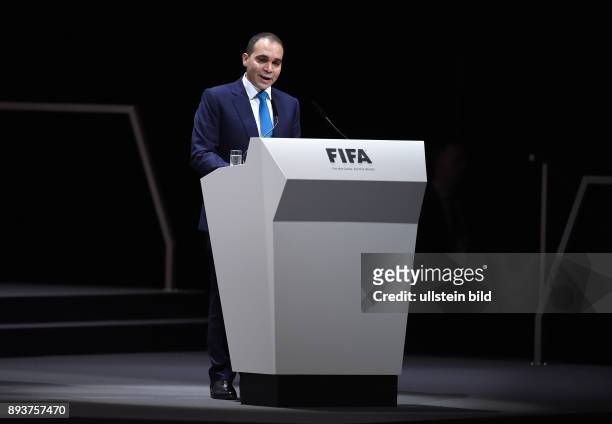 Fussball International Ausserordentlicher FIFA Kongress 2016 im Hallenstadion in Zuerich FIFA Praesidenten Kandidat H.R.H. Prinz Ali BIN AL HUSSEIN