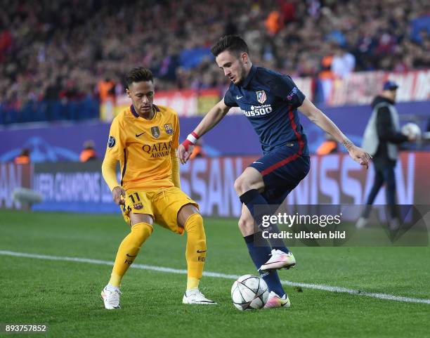 Atletico Madrid - FC Barcelona Neymar gegen Saul Niguez