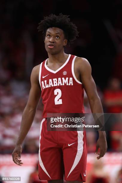 Collin Sexton of the Alabama Crimson Tide during the second half of the college basketball game against the Arizona Wildcats at McKale Center on...
