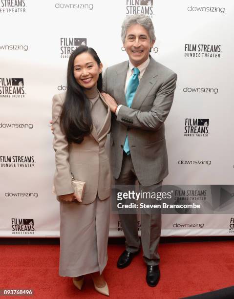 Hong Chau and Alexander Payne attend the 'Downsizing' special screening at Dundee Theater on December 15, 2017 in Omaha, United States.