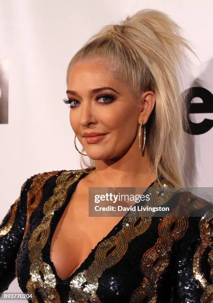 Personality Erika Girardi attends the premiere of Bravo's "The Real Housewives of Beverly Hills" at Doheny Room on December 15, 2017 in West...