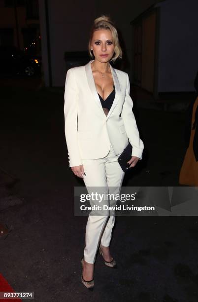 Personality Dorit Kemsley attends the premiere of Bravo's "The Real Housewives of Beverly Hills" at Doheny Room on December 15, 2017 in West...