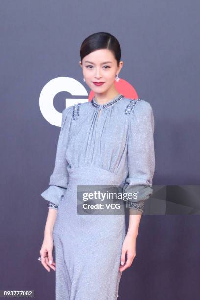 Actress Janice Man arrives at 2017 GQ Men of the Year party on December 15, 2017 in Beijing, China.