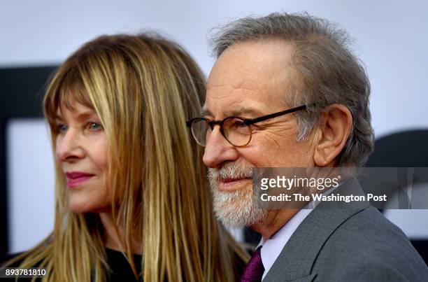 Kate Capshaw with husband Steven Spielberg at the premiere of the movie, "The Post" which is directed by Spielberg. -The world premiere of the movie,...