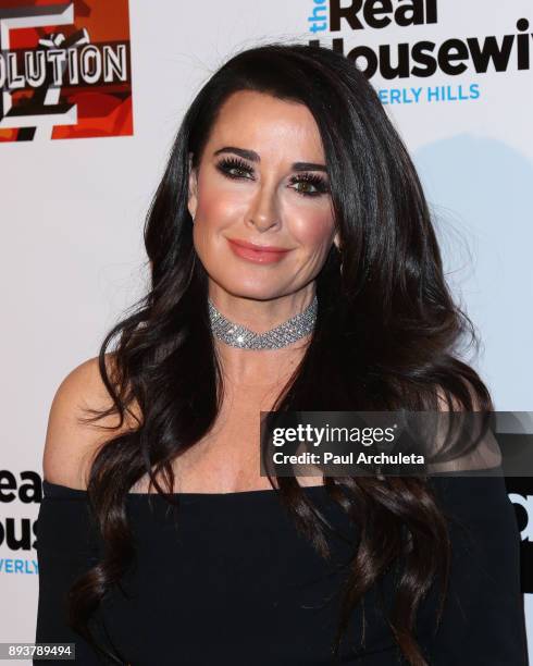 Actress / Reality TV Personality Kyle Richards attends "The Real Housewives Of Beverly Hills" season 8 premiere party at The Doheny Room on December...