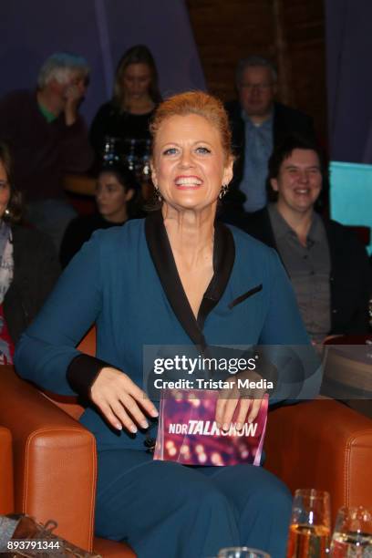 Barbara Schoeneberger during thr NDR Talk Show on December 15, 2017 in Hamburg, Germany.