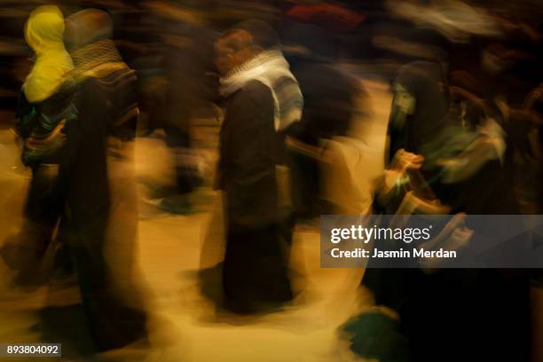 abstract walking people blurred - arbaeen stock pictures, royalty-free photos & images