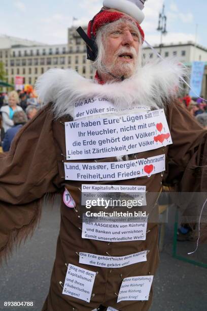 Berlin Demonstrant, DGB Demonstration am Brandenburger Tor,