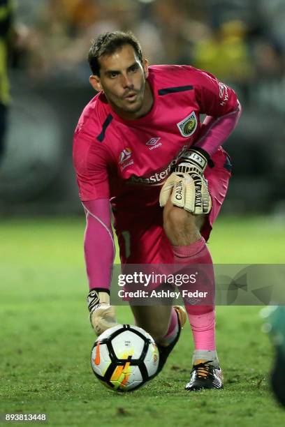 Ben Kennedy of the Mariners in action during the round 11 A-League match between the Central Coast and the Western Sydney Wanderers at Central Coast...