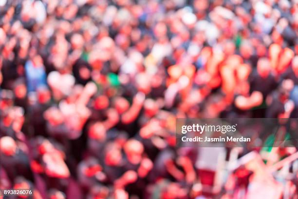 spiritual moving during annual festival in karbala, iraq - bokeh museum stock pictures, royalty-free photos & images