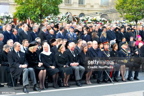 Belgium's Princess Astrid, Prince Lorenz, Prince Charles of Britain, Former Spanish Royals Queen Sofia and King Juan Carlos I, Sweden's King Carl XVI...
