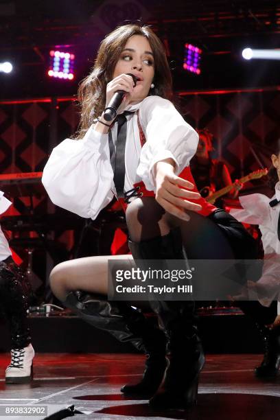Camila Cabello performs during the Power 96.1 iHeartRadio Jingle Ball 2017 at Philips Arena on December 15, 2017 in Atlanta, Georgia.