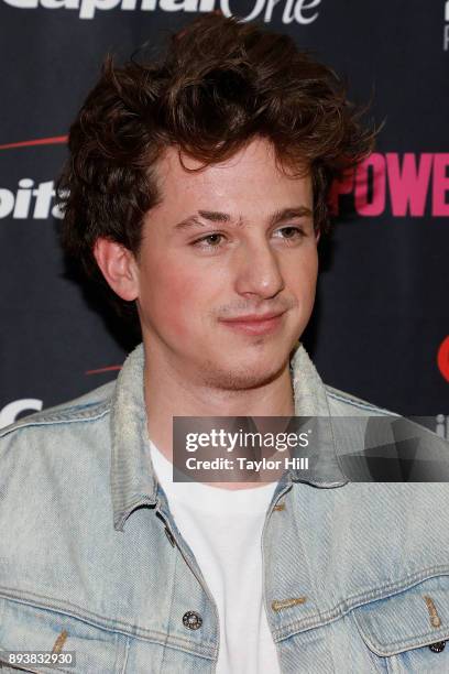 Charlie Puth attends the Power 96.1 iHeartRadio Jingle Ball 2017 at Philips Arena on December 15, 2017 in Atlanta, Georgia.