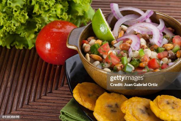 ceviche de chocho 2 - chocho stockfoto's en -beelden