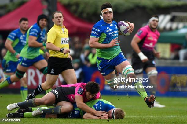 Galway , Ireland - 16 December 2017; James Connolly of Connacht in action during the European Rugby Challenge Cup Pool 5 Round 4 match between...