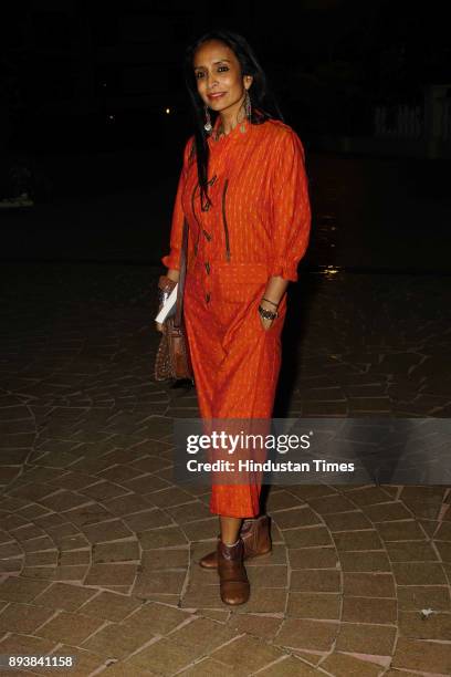 Bollywoood actor Suchitra Pillai during a launch of a Bollywood actor Soha Ali Khan's book "The Perils of Being Moderately Famous", at Taj Lands End,...