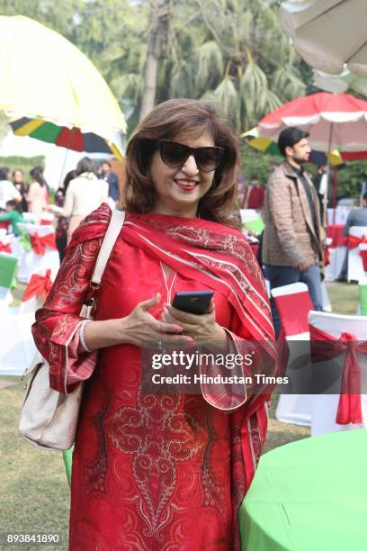 Ritu Mahajan during the Winter Carnival 2017 organised by NGO Tamanna, at the Residence of British High Commissioner, on December 15, 2017 in New...