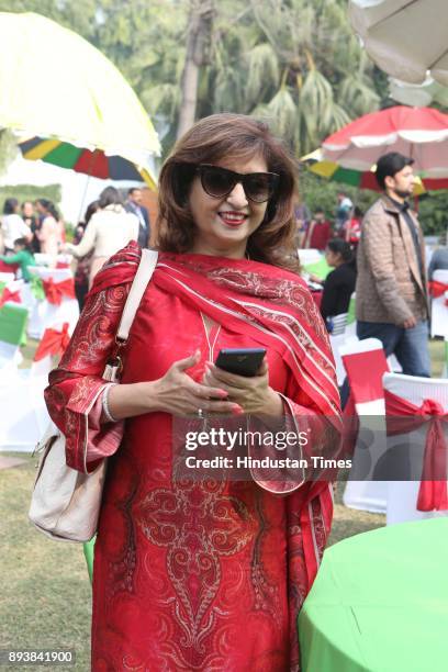 Ritu Mahajan during the Winter Carnival 2017 organised by NGO Tamanna, at the Residence of British High Commissioner, on December 15, 2017 in New...