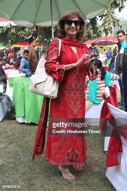 Ritu Mahajan during the Winter Carnival 2017 organised by NGO Tamanna, at the Residence of British High Commissioner, on December 15, 2017 in New...