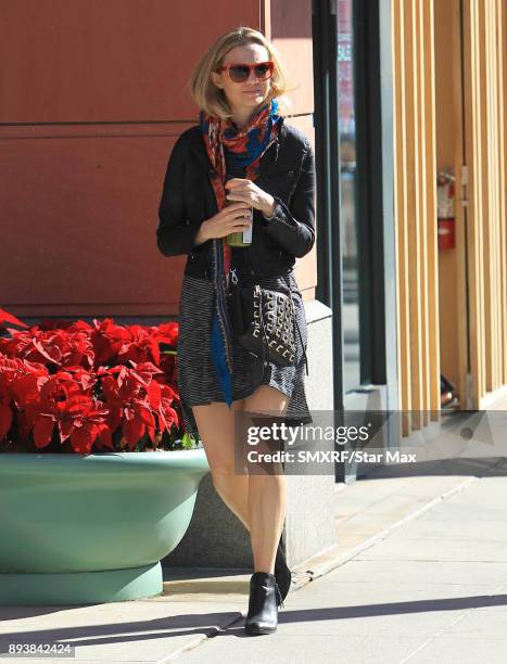 Ashley Hinshaw is seen on December 15, 2017 in Los Angeles, California.