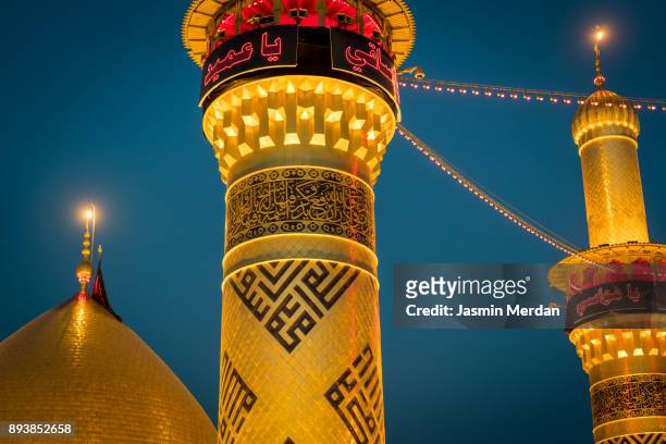 amazing mosque with golden minarets - arabesque stock pictures, royalty-free photos & images