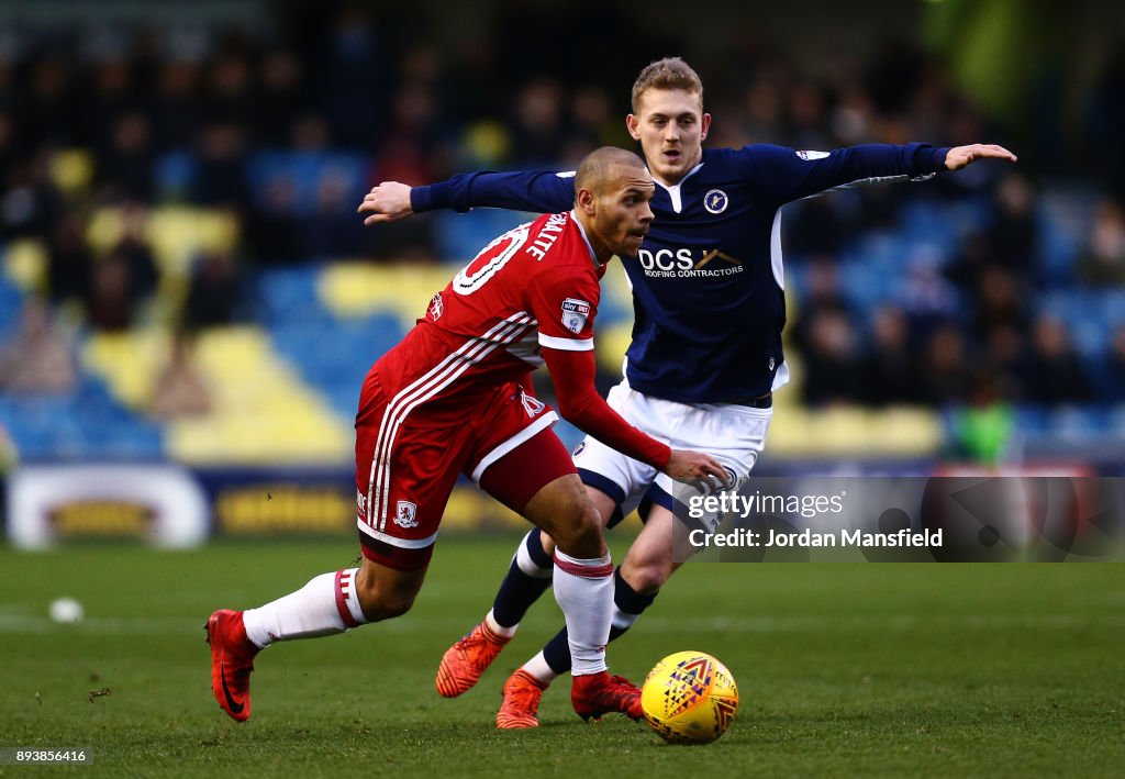 Millwall v Middlesbrough - Sky Bet Championship