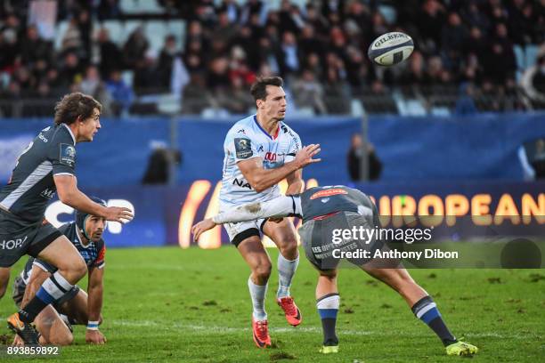 Juan Imhoff of Racing during the European Champions Cup match between Racing 92 and Castres at Stade Yves Du Manoir on December 16, 2017 in Paris,...
