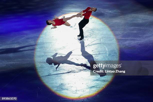 Meagan Duhamel and Eric Radford of Canada perform performs during the Stars On Ice 2017 China Tour at Beijing Capital Gymnasium on December 16, 2017...