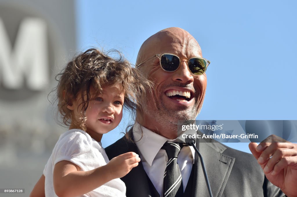 Dwayne Johnson Honored With Star On The Hollywood Walk Of Fame