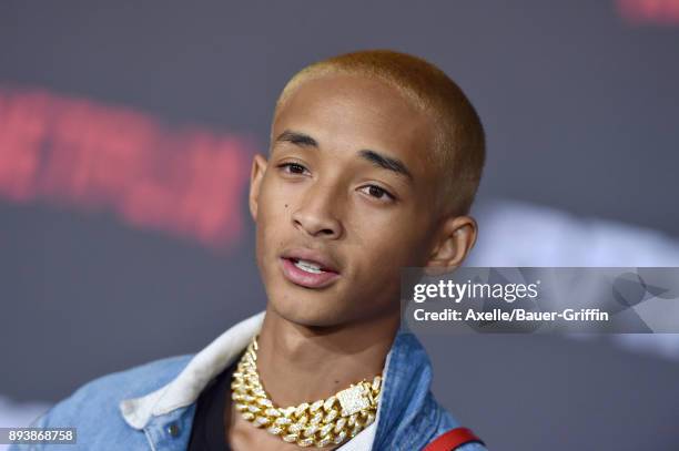 Actor/singer Jaden Smith arrives at the premiere of Netflix's 'Bright' at Regency Village Theatre on December 13, 2017 in Westwood, California.