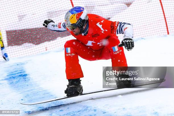 Pierre Vaultier of France competes during the FIS Freestyle Ski World Cup, Men's and Women's Ski Snowboardcross on December 16, 2017 in Montafon,...