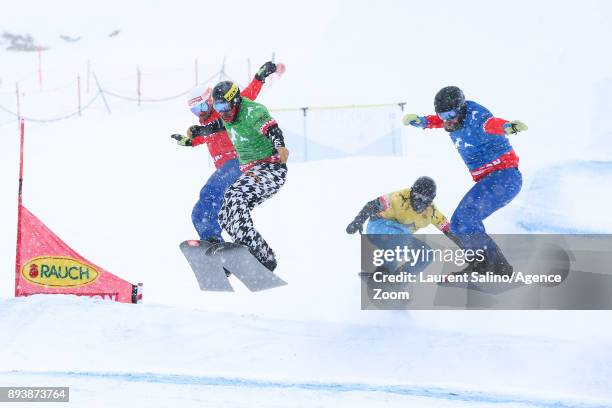 Markus Schairer of Austria takes 3rd place, Nick Baumgartner of USA competes, Regino Hernandez of Spain competes, Kalle Koblet competes during the...