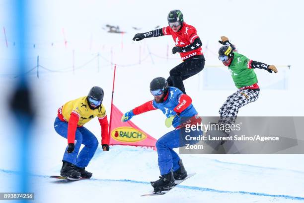 Lukas Pachner competes, Nick Baumgartner of USA competes, Nate Holland of USA competes, Julian Lueftner of Austria competes during the FIS Freestyle...