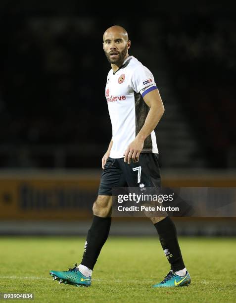 Adam Chambers of Walsall in action during the Sky Bet League One match between Northampton Town and Walsall at Sixfields on December 16, 2017 in...