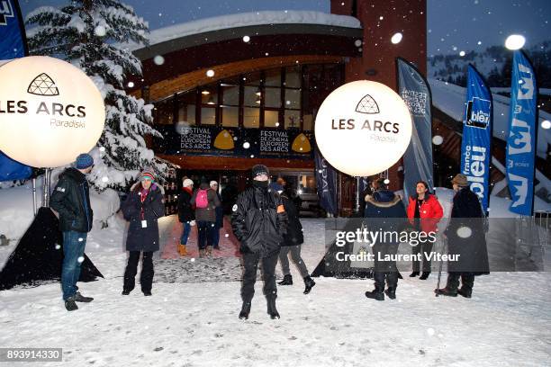 Illustration View of the Opening Ceremony Of "Les Arcs European Film Festival on December 16, 2017 in Les Arcs, France.