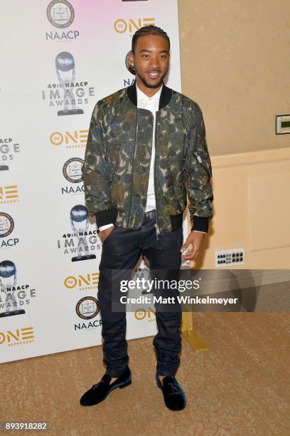 Algee Smith attends the 49th NAACP Image Awards Nominees' Luncheon at The Beverly Hilton Hotel on December 16, 2017 in Beverly Hills, California.