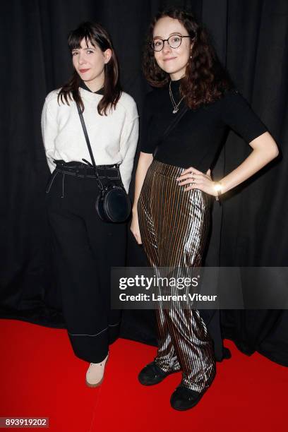 S Piege a Garcon, Julie Ihler and Clara Delbergue attend the Opening Ceremony Of "Les Arcs European Film Festival on December 16, 2017 in Les Arcs,...