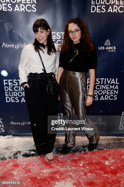 S Piege a Garcon, Julie Ihler and Clara Delbergue attend the Opening Ceremony Of "Les Arcs European Film Festival on December 16, 2017 in Les Arcs,...