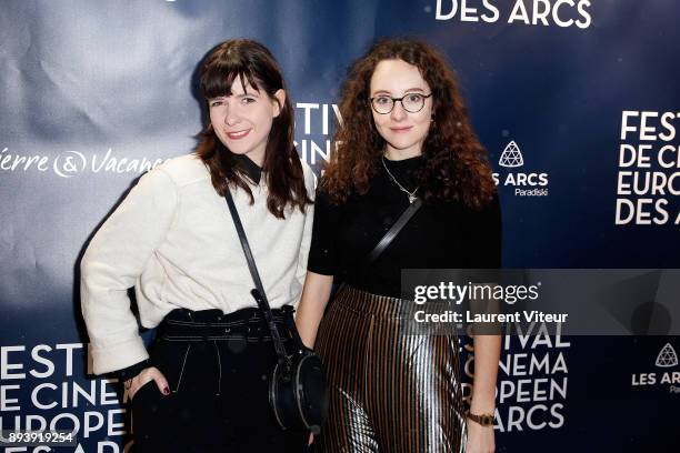 S Piege a Garcon, Julie Ihler and Clara Delbergue attend the Opening Ceremony Of "Les Arcs European Film Festival on December 16, 2017 in Les Arcs,...