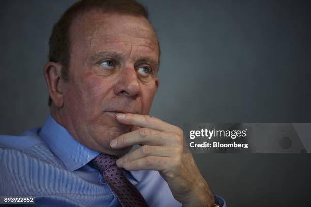 Peter Gilgan, chief executive officer of Mattamy Homes Ltd., listens during an interview in Toronto, Ontario, Canada, on Wednesday, Dec. 13,...