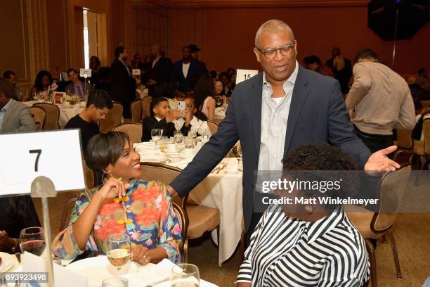 Lyte and Reginald Hudlin attend the 49th NAACP Image Awards Nominees' Luncheon at The Beverly Hilton Hotel on December 16, 2017 in Beverly Hills,...