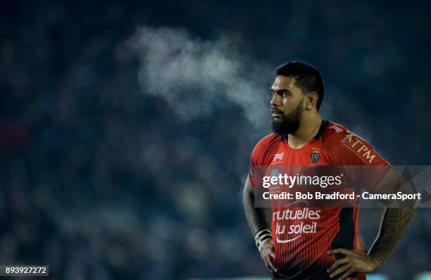 Toulon's Romain Taofifenua during the European Rugby Champions Cup match between Bath Rugby and RC Toulon at Recreation Ground on December 16, 2017...