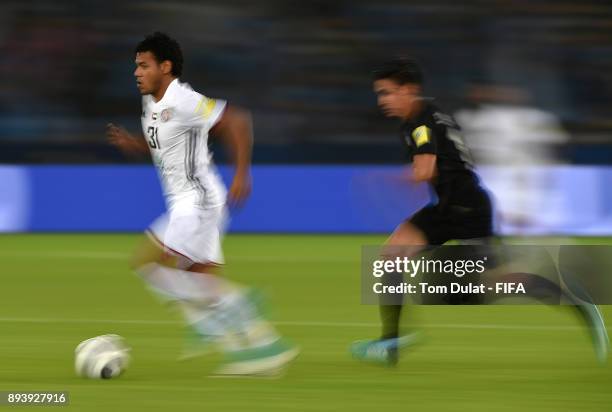 Romarinho of Al Jazira in action during the FIFA Club World Cup UAE 2017 third place match between Al Jazira and CF Pachuca at Zayed Sports City...