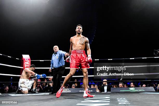 Tony YOKA and Ali BAGHOUZ during the event La Conquete at La Seine Musicale on December 16, 2017 in Boulogne-Billancourt, France.