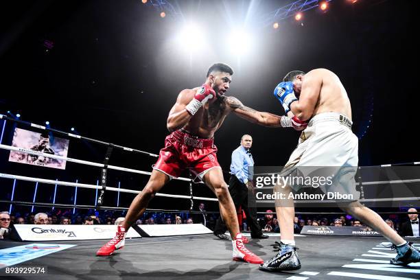 Tony YOKA and Ali BAGHOUZ during the event La Conquete at La Seine Musicale on December 16, 2017 in Boulogne-Billancourt, France.