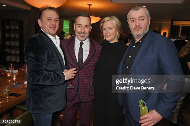 Rob van Helden, David Furnish, Ruth Kennedy, Lady Dundas, and Sebastien Barbereau attend Alexander Dundas's 18th birthday party hosted by Lord and...