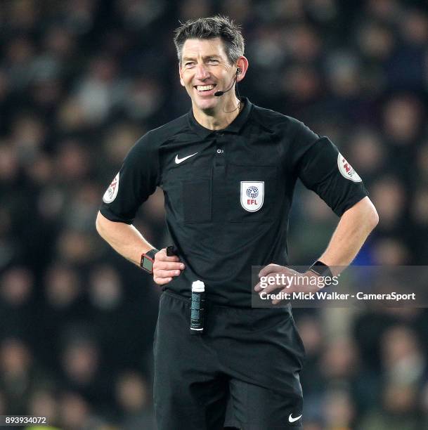 Referee Lee Probert during the Sky Bet Championship match between Derby County and Aston Villa at iPro Stadium on December 16, 2017 in Derby, England.