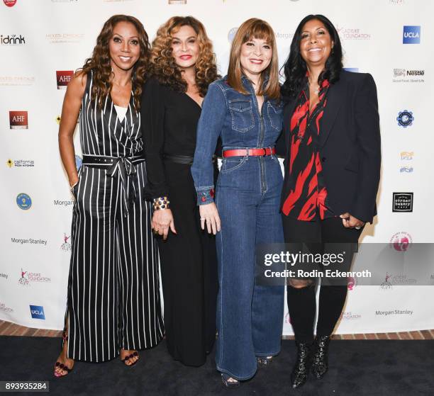 Actress Holly Robinson Peete, designer/philanthropist Tina Knowles-Lawson, businesswoman Marilyn Booker, and philanthropist/businesswoman Cookie...