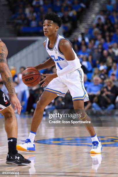 Guard Jaylen Hands looks to attack during an college basketball game between the Cincinnati Bearcats and the UCLA Bruins on December 16 at Pauley...